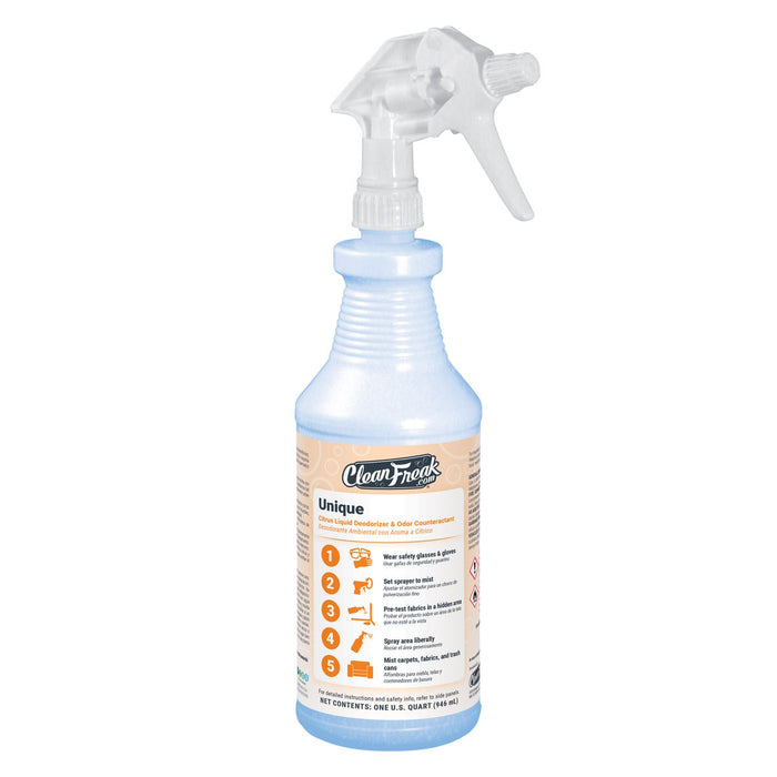 Quart w/ Trigger Sprayer of the CleanFreak® 'Unique' Odor Conteractant Carpet Deodorizer (Citrus Scent) Thumbnail