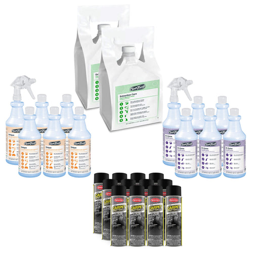Assorted Carpet Cleaning Chemical Package for Professional Use Thumbnail