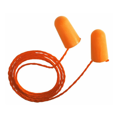 3M™ #1100 Orange Corded Self Conforming Ear Plugs – Box of 100 Thumbnail
