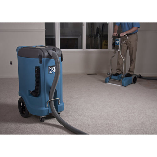 Dri-Eaz HVE 3000 Flood Pumper Being Used with Rover Carpet & Flood Extraction Tool Thumbnail