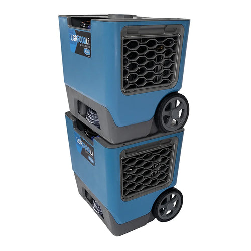 2 of the Dri-Eaz LGR 5000Li Dehumidifiers Stacked on op of Each other Thumbnail