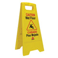 Yellow 2-Sided Caution Wet Floor Sign Thumbnail