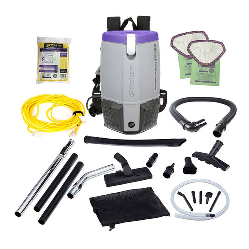 ProTeam Super Coach Pro 6 Quart Backpack Vacuum (#107371) with Pest Control Tool Kit, Accessories and Bags Thumbnail