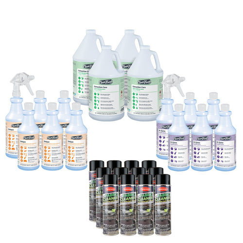 Assorted Carpet Cleaning Chemical Package for Professional Use Thumbnail