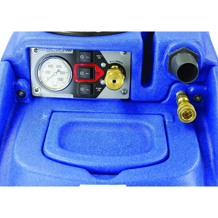 Power Switchs & Pressure Regulator valve / Gauge on the Sandia Sniper 500 PSI Carpet Extractor