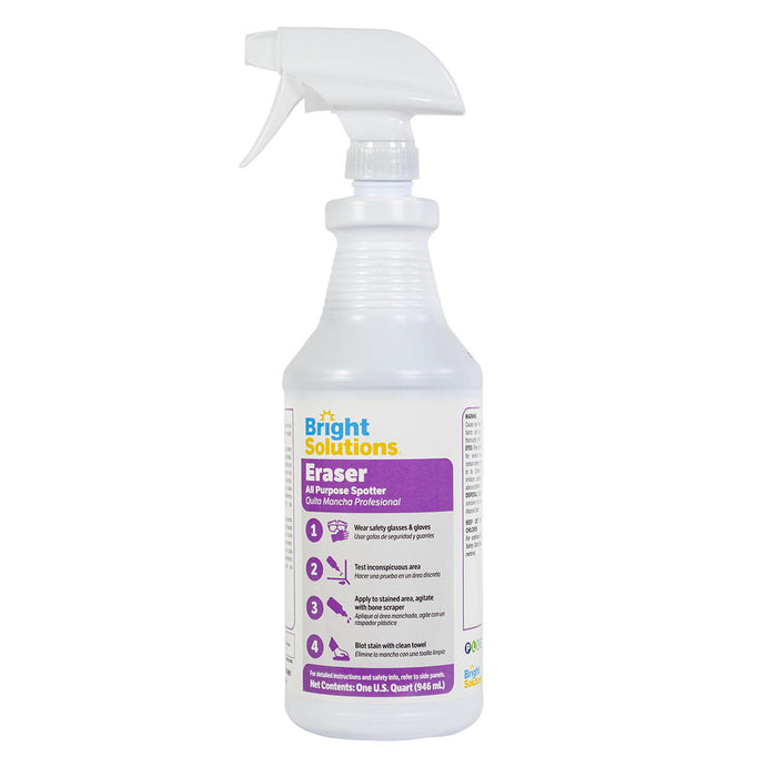 Bright Solutions® Eraser All Purpose Spotter - Quart Bottle w/ Spray Nozzle