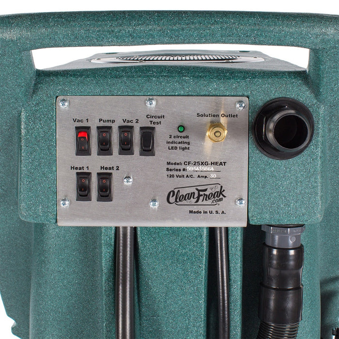 Heated 500 PSI Portable Extractor - Controls