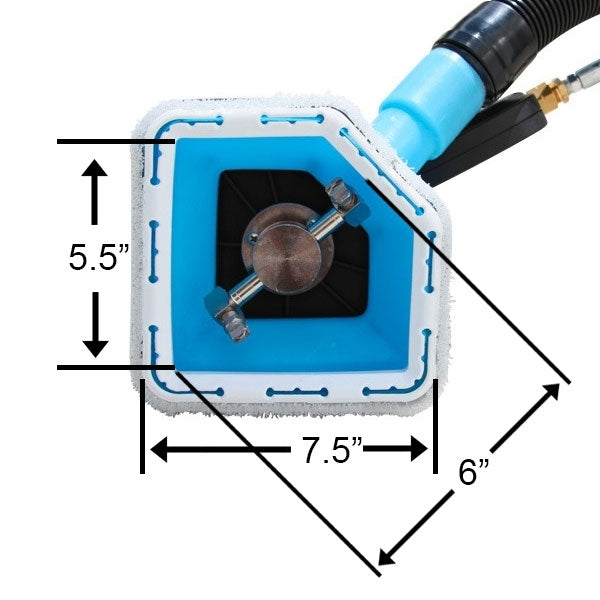 Mytee® Handheld Spinner® for Countertop Tile & Grout Dimensions