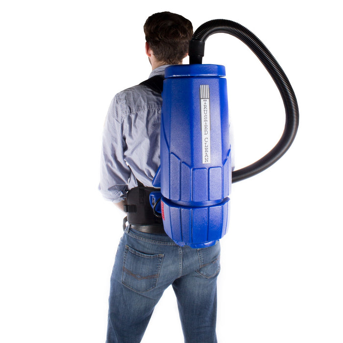 Trusted Clean Backpack Vacuum Being Worn