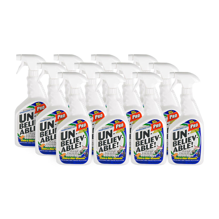 Unbelievable! Food, Protein & Beverage Stain & Odor Remover - Case of 12