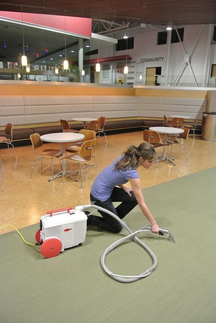 Carpet Grooming Cartpet Spotter In Use
